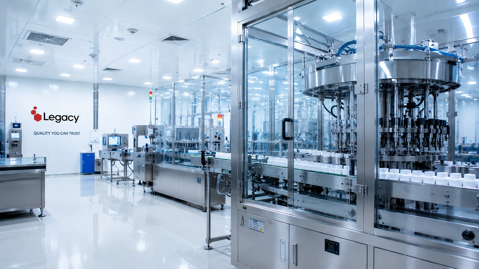 GMP-certified Legacy Therapeutics manufacturing facility